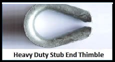 Heavy Duty Stub End Thimble